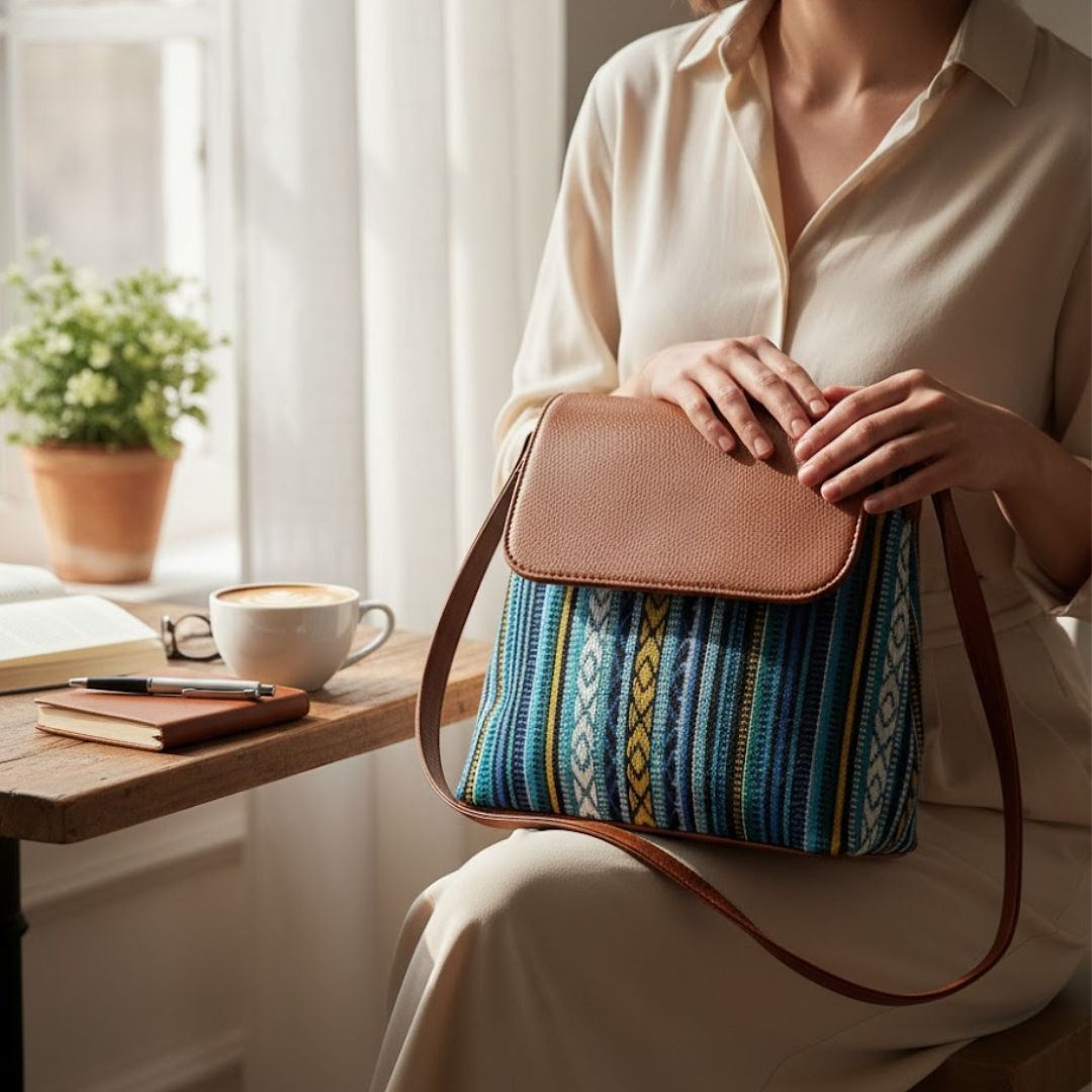 Stylish Leather Flap Sling Bag for Everyday Use 148